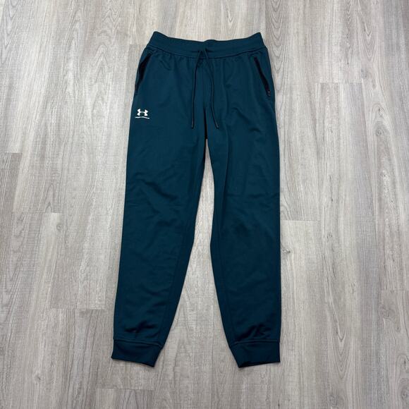 Under Armour UA Sportstyle Joggers Men's Large Teal Sweatpants Casual Comfort - Picture 1 of 9